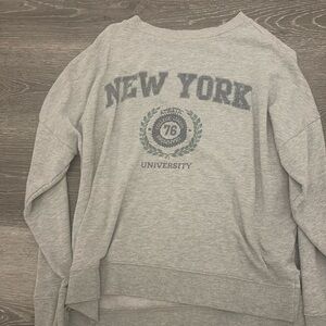 Grey trendy hoodie teen